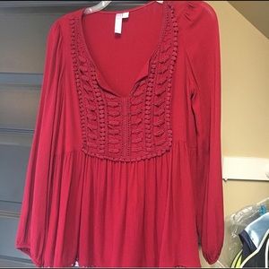 Red dressy shirt - women’s